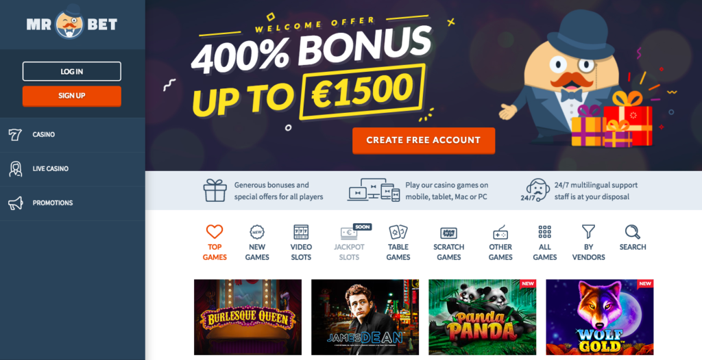 Mr Bet Casino: reseña para chilenos
